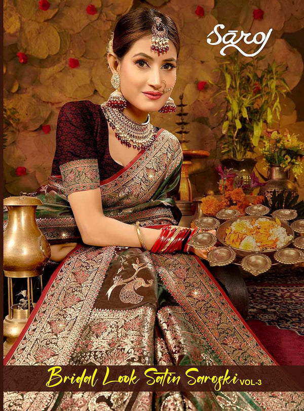 BRIDAL LOOK SATIN SAROSKI VOL-3 (5 PCS)