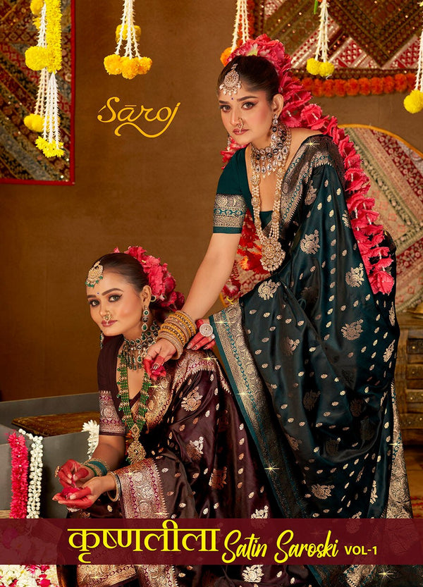 KRISHNALEELA SATIN VOL-1 (6 PCS)