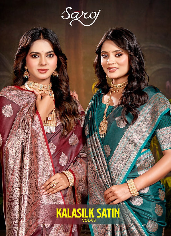 KALA SATIN SILK VOL-3 (5 PCS)