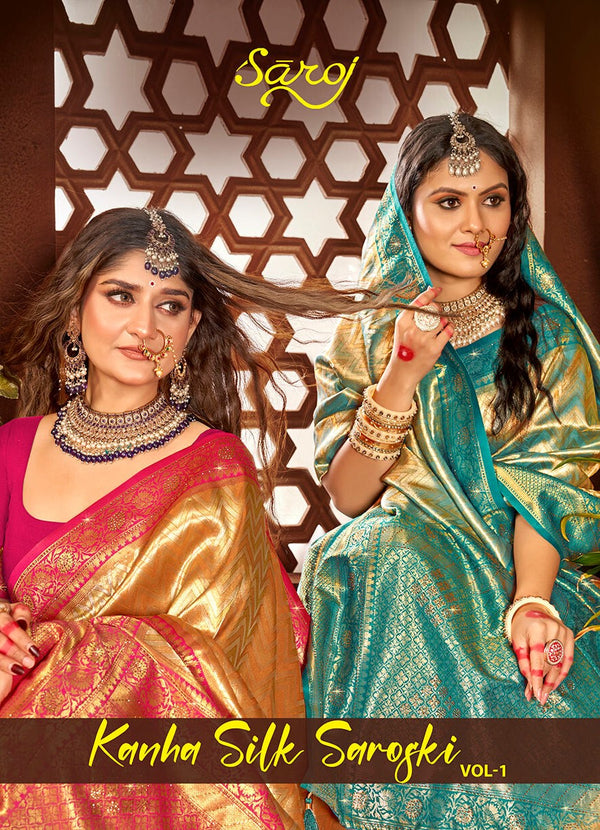 KANHA SILK SAROVSKI VOL-1 (5 PCS)