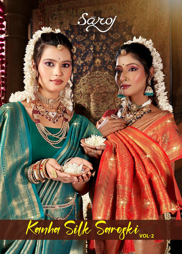 KANHA SILK SAROVSKI VOL-2 (5 PCS)