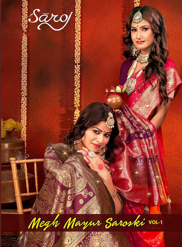 MEGH MAYUR SAROSKI VOL-1 (6 PCS)