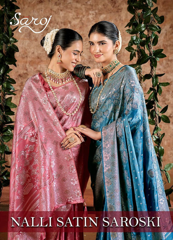 NALLI SATIN SAROSKI VOL-1 (4 PCS)