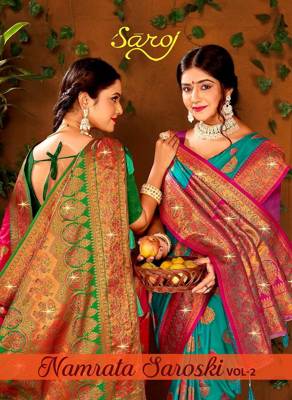 NAMRATA SILK SWAROVSKI VOL-2 (6 PCS)