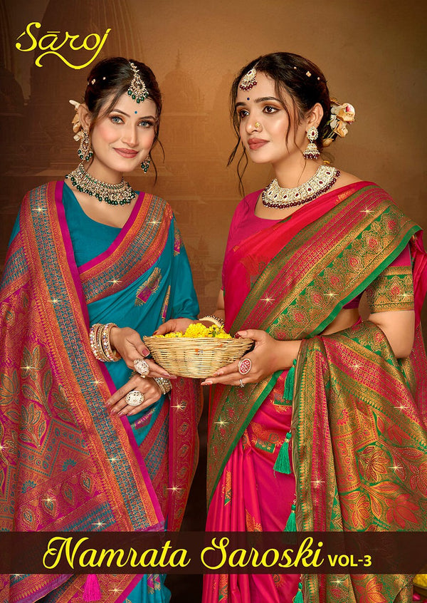 NAMRATA SILK SWAROVSKI VOL-3 (6 PCS)