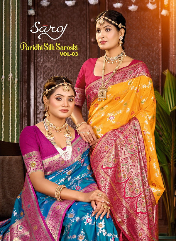 PARIDHI SILK SAROSKI VOL-3 (6 PCS)