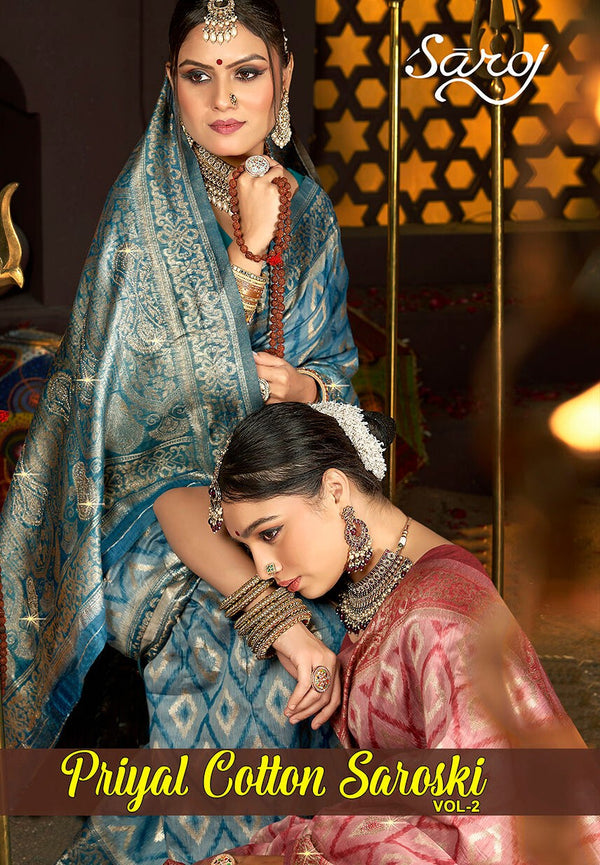 PRIYAL COTTON SAROSKI VOL-2 (6 PCS)