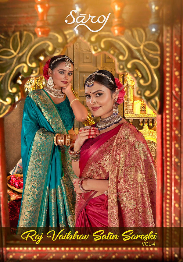 RAJ VAIBHAV SATIN SAROVSKI VOL-4 (4 PCS)
