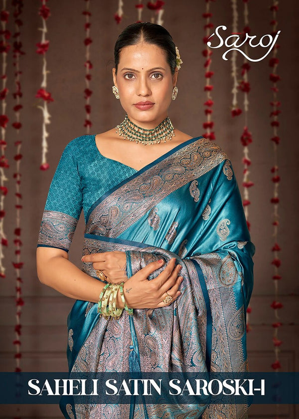 SAHELI SATIN SAROSKI VOL-1 (4 PCS)