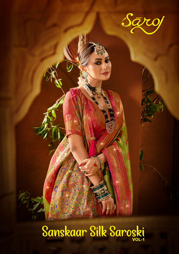 SANSKAAR SILK SWAROVSKI VOL-1 (6 PCS)