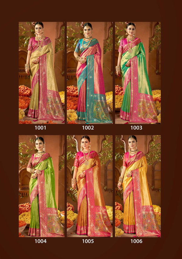 SANSKAAR SILK SWAROVSKI VOL-5 (6 PCS)