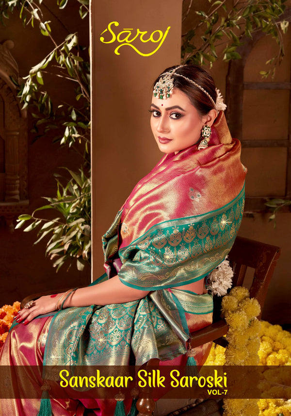SANSKAAR SILK SWAROVSKI VOL-7 (6 PCS)