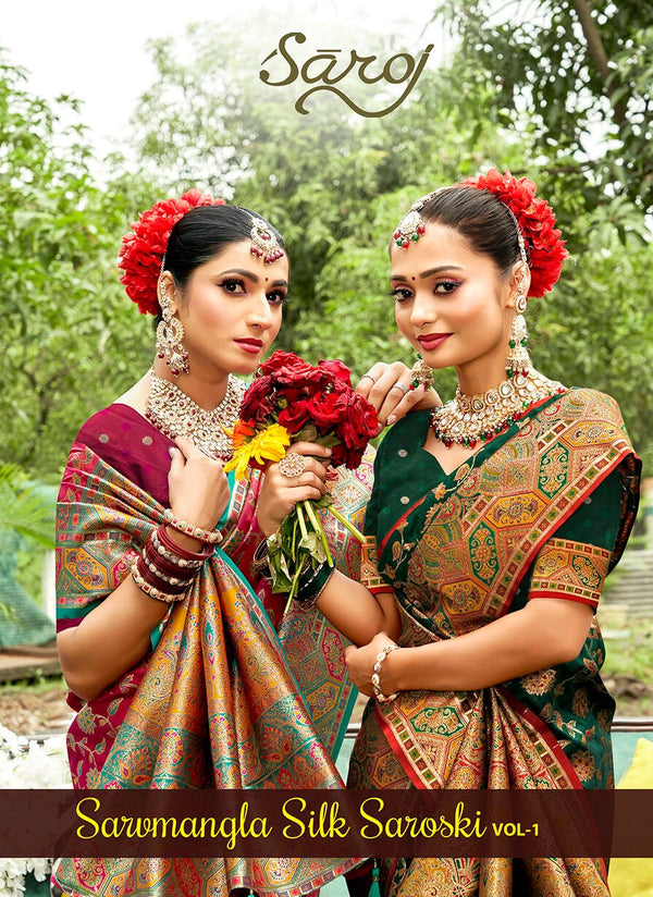SARVMANGLA SILK SAROSKI VOL-1 (6 PCS)