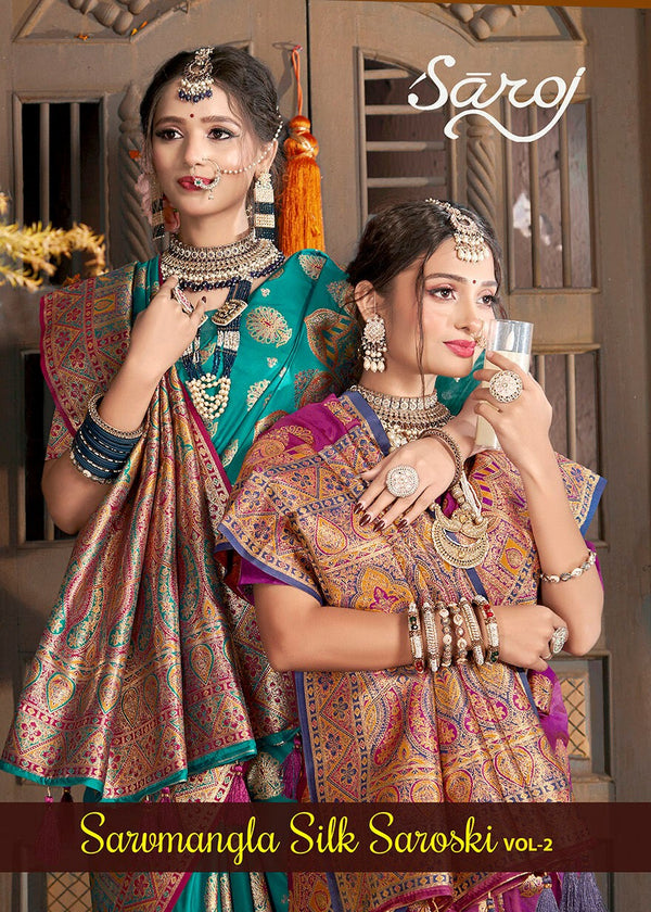 SARVMANGLA SILK SAROSKI VOL-2 (6 PCS)