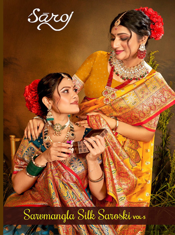 SARVMANGLA SILK SAROSKI VOL-5 (6 PCS)