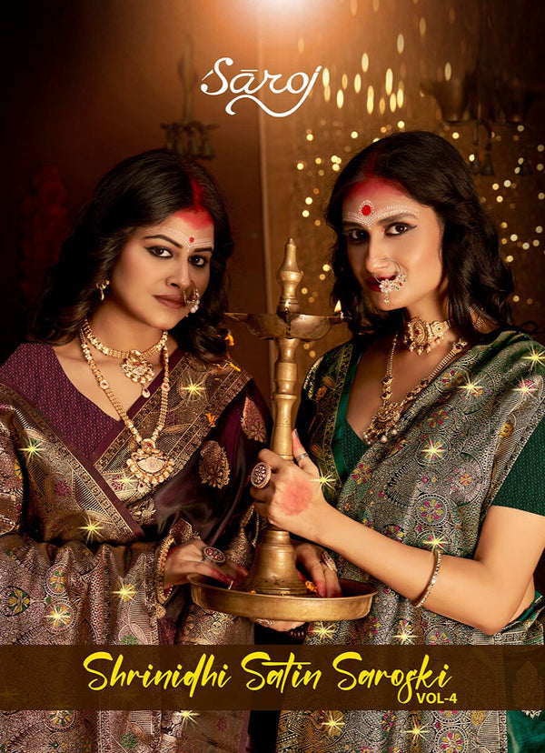 SHRINIDHI SATIN SAROSKI VOL-4 (5 PCS)