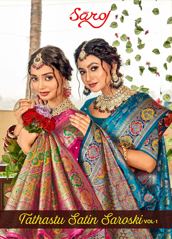 TATHASTU SATIN SAROSKI VOL-1 (6 PCS)