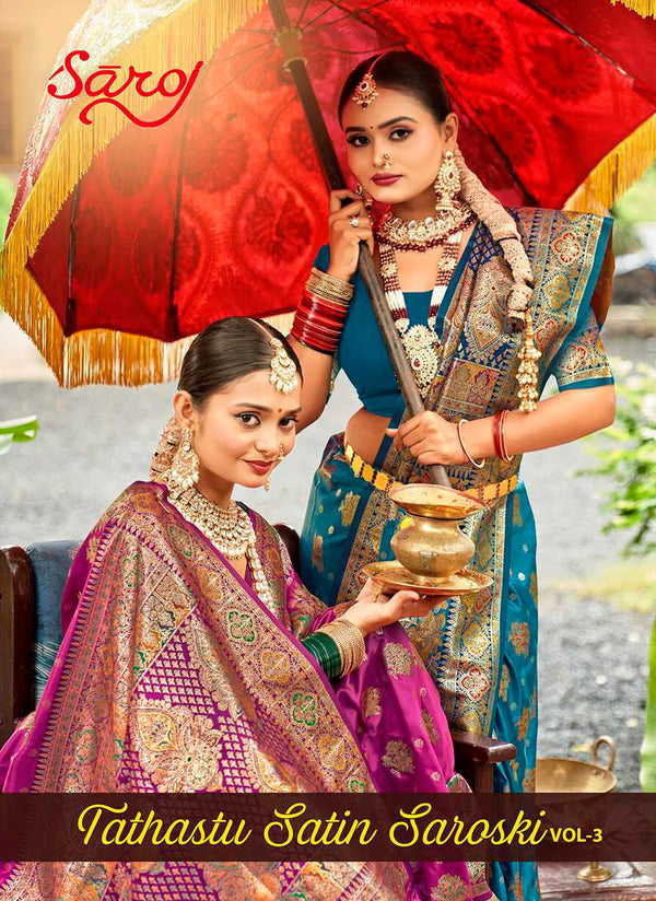 TATHASTU SATIN SAROSKI VOL-3 (6 PCS)