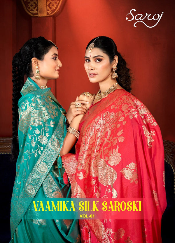 VAAMIKA SILK SWAROVSKI VOL-1 (6 PCS)