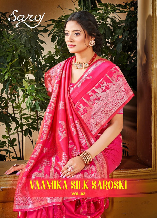 VAAMIKA SILK SWAROVSKI VOL-2 (6 PCS)